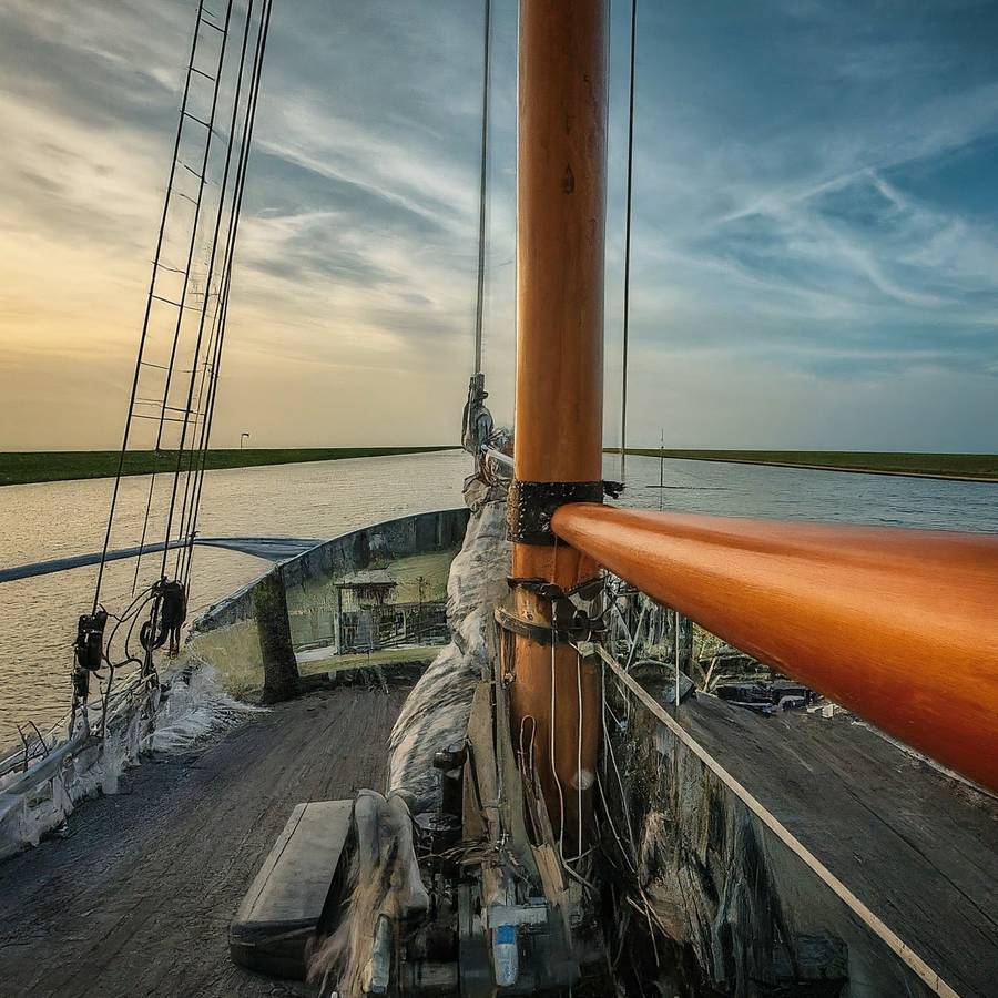 IJsselmeer - Am Ufer entlang des IJsselmeers segeln